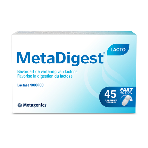 Metadigest Lacto 45 Capsules | Intolérance au lactose