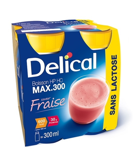 Delical Max 300 Fraise 4x300ml | Nutrition orale