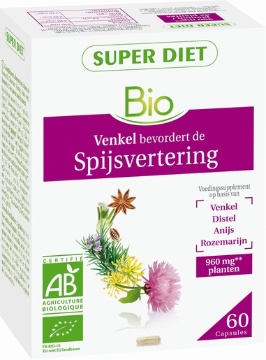 SuperDiet Complex Goede Spijsvertering Bio 60 Capsules | Bioproducten