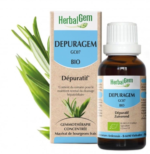 Herbalgem Depuragem Zuiverend Complex Bio Druppels 30 ml | Afslanken