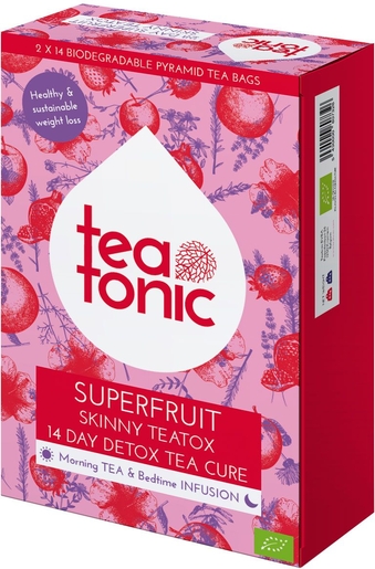 Tea Tonic Superfruit 14 Jours Detox 28 Sachets | Minceur