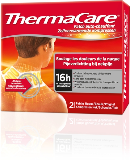 Thermacare 2 Patchs Chauffants Nuque-Epaule-Poignet | Thérapie Chaud Froid