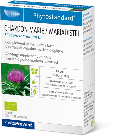 Phytostandard Mariadistel 20 Capsules | Lever