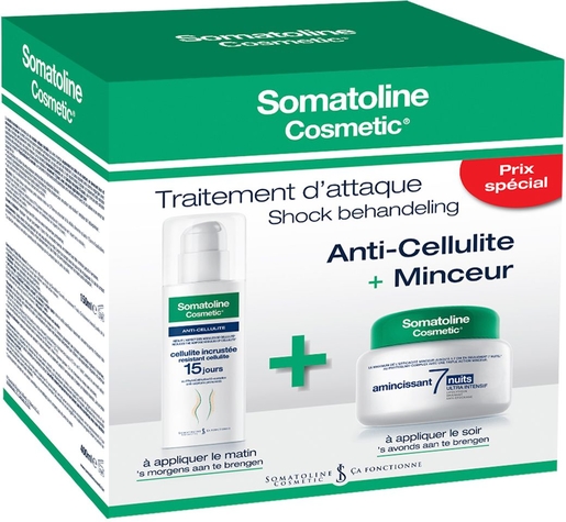 Somatoline Cosmetic Duo Traitement Attaque Anti-Cellulite et Minceur (prix spécial) | Minceur - Fermeté - Ventre plat