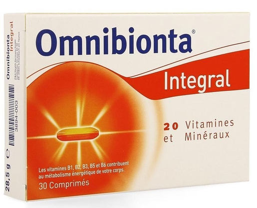 Omnibionta Integral 30 comprimés Nouvelle Formule | Digestion - Transit
