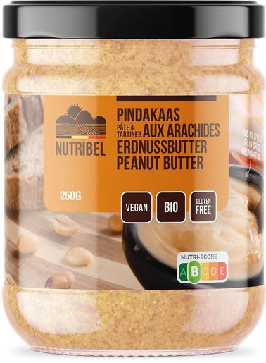 Nutribel Pindakaas Bio 250 g | Voor diabetici