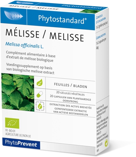 Phytostandard Melisse 20 Capsules | Ontspanning - Antistress