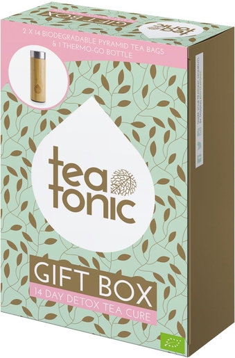 Tea Tonic Teatox Gift Box Thee + Thermos 28 Zakjes | Thee, kruidenthee en infusies