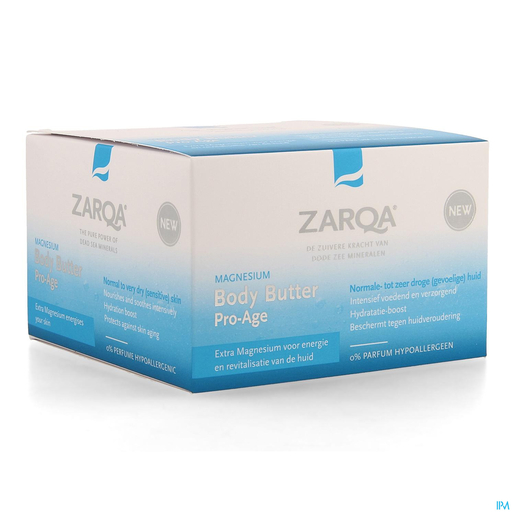 Zarqa Magnesium Lichaamsboter 200 ml | Hydratatie - Voeding