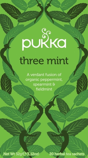 Pukka Three Mint Organic Tea 20 Zakjes | Vertering - Transit