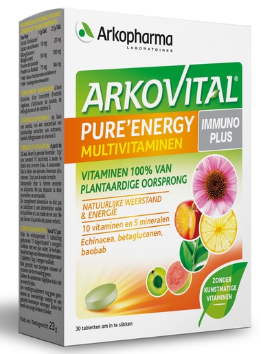 Arkovital Pure Energy Immunoplus 30 Comprimés | Natuurlijk afweersysteem - Immuniteit