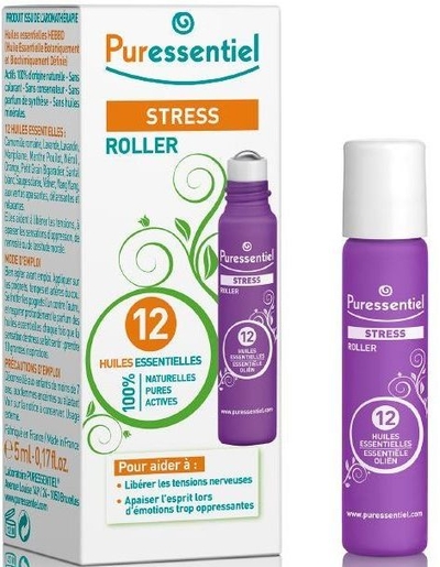 Puressentiel Stress Roller 12 Huiles Essentielles 5ml | Stress - Relaxation