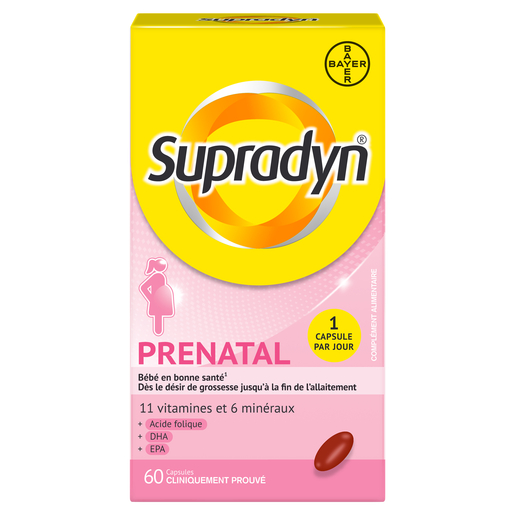 Supradyn Prenatal 60 capsules | vitamines grossesse