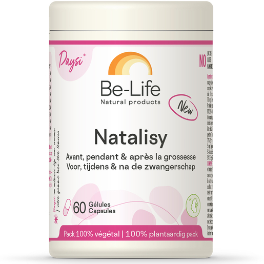 Be Life Natalisy 60 Capsules | Vitaminen en voedingssupplement voor tijdens de zwangerschap 