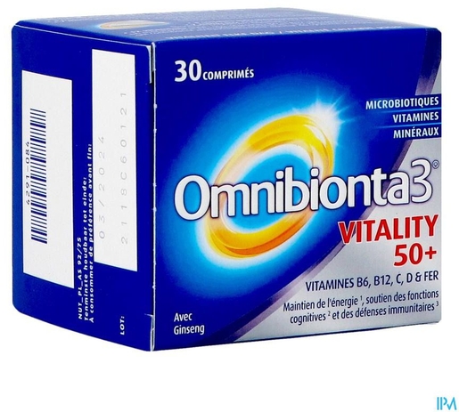 Omnibionta 3 Vitality 50+ 30 Comprimés | Multivitamines