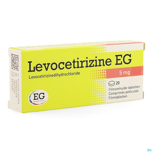 Levocetirizine EG 5mg 20 Tabletten | Huid