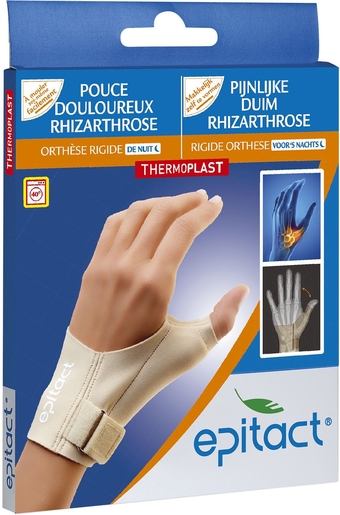 Epitact Stevige Orthese Nacht Duim Links S | Arm - Pols - Hand