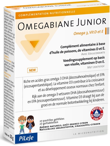 Omegabiane Junior 27 Pastilles | Croissance