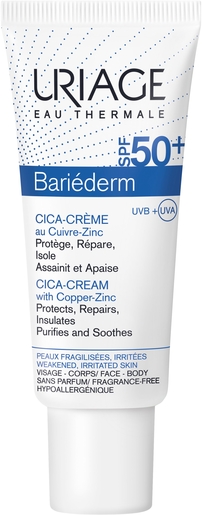Uriage Bariéderm CICA-Crème IP50+ 40ml | Protection solaire des lèvres