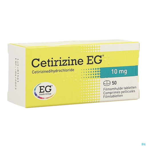 Cetirizine EG 10mg 50 tabletten | Huid