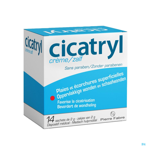 Cicatryl Crème Zakjes 14 x 2 g | Roodheid - Wondgenezing