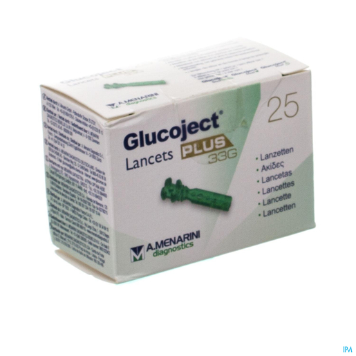Glucoject Lancets Plus 33g 25 44115 | Diabetes - Glycemie