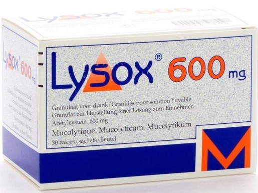 Lysox 600mg 30 Zakjes | Vette hoest