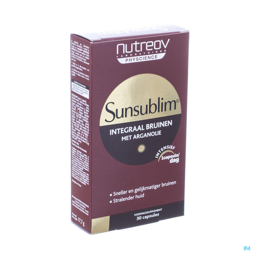 Sunsublim Integrale Bruining 30 Capsules | Voedingssupplementen en bruiningsactiverende producten
