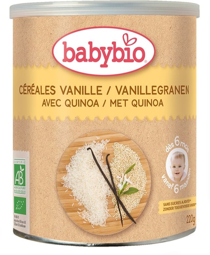 Babybio Céréales Vanille Quinoa +6Mois 220g | Alimentation