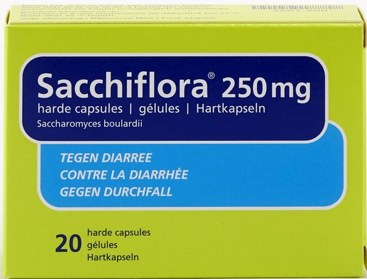 SacchiFlora 250mg 20 Gélules | Flore intestinale