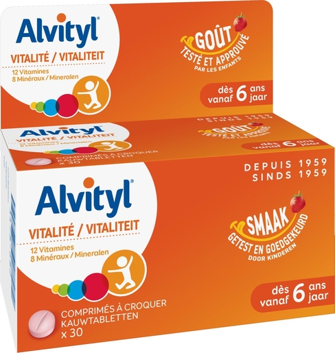 Alvityl Vitaliteit Junior 30 Tabletten | Natuurlijk afweersysteem - Immuniteit