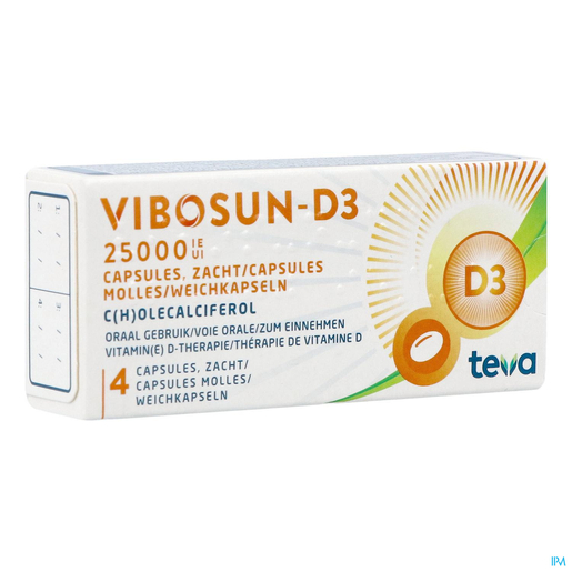 VIBOSUN-D3 25000IE ZACHTE CAPS  4 | Vitaminen D