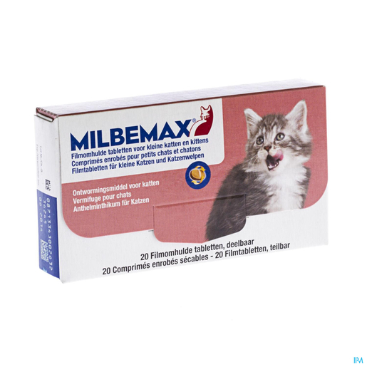 Milbemax Kleine Katten-kittens Filmomh.tabl 2x10 | Geneesmiddelen voor katten