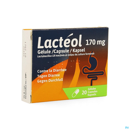 Lacteol 20 Capsules | Diarree - Turista