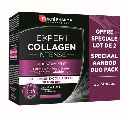 Expert Collagen Duopack 2x14 Poedersticks | Vitamine C