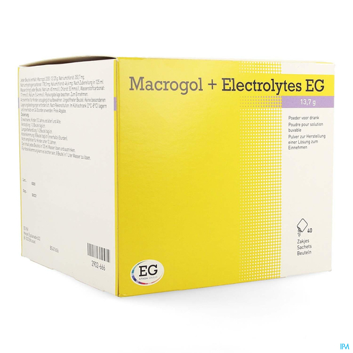Macrogol + Electrolytes EG 40 Poederzakjes | Constipatie