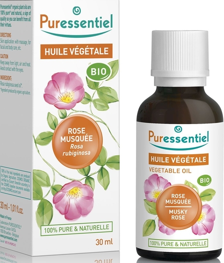 Puressentiel Huile Végétale Bio Rose Musquée 30ml | Produits Bio