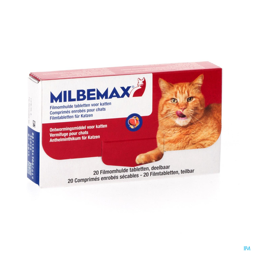 Milbemax Katten Filmomh.tabl 2x10 | Geneesmiddelen voor katten