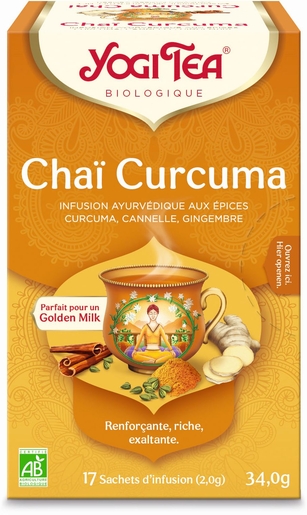 Yogi Tea Curcuma Orange Bio 17 Sachets | Bien-être