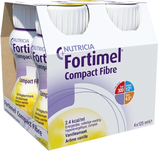 Fortimel Compact Fibre Vanille 4x125ml | Nutrition orale