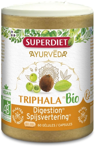 SuperDiet Triphala 60 capsules | Digestion - Transit