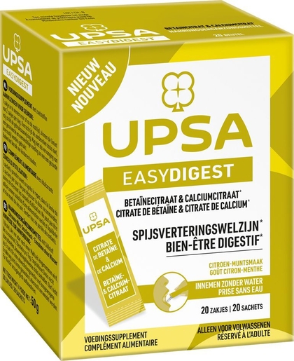 UPSA Easydigest Citroen/Munt 20 Sticks | Vertering - Transit
