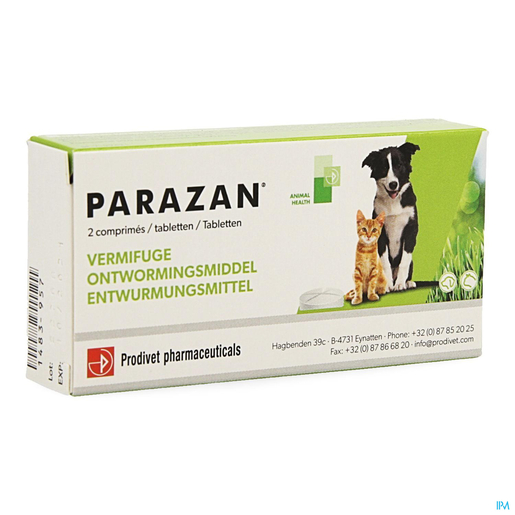 Parazan Tabl2 | Geneesmiddelen voor honden