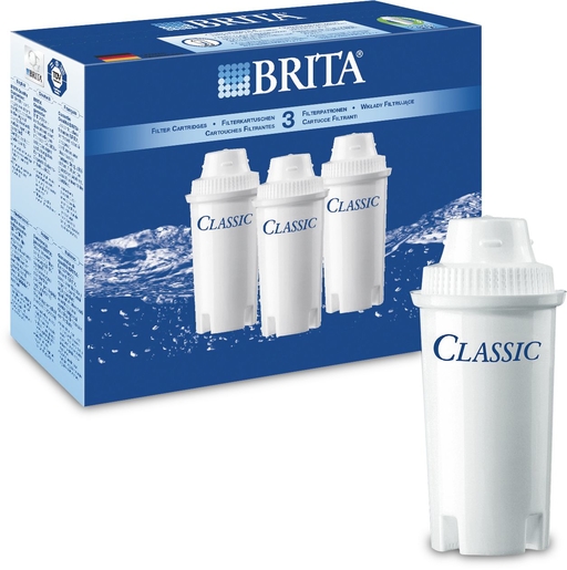 Brita Classic Filterpatronen 3-pack | Waterzuivering