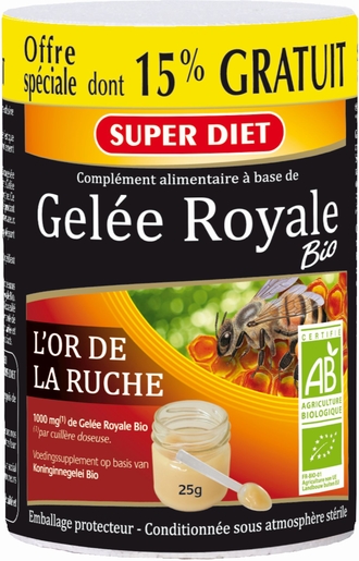 SuperDiet Gelée Royale Bio 25g (15% gratis) | Gelée royale