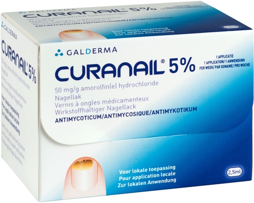 Curanail 50mg/g Medische Nagellak 2,5ml | Schimmels
