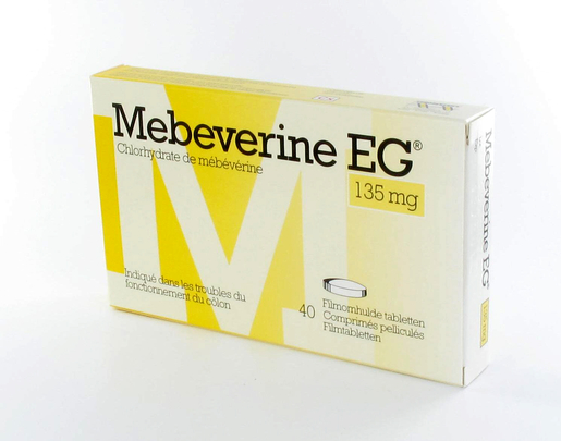 Mebeverine EG 135mg 40 Comprimés Pelliculés | Crampes intestinales