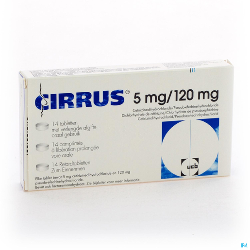 Cirrus 5mg/120mg 14 Comprimés | Yeux