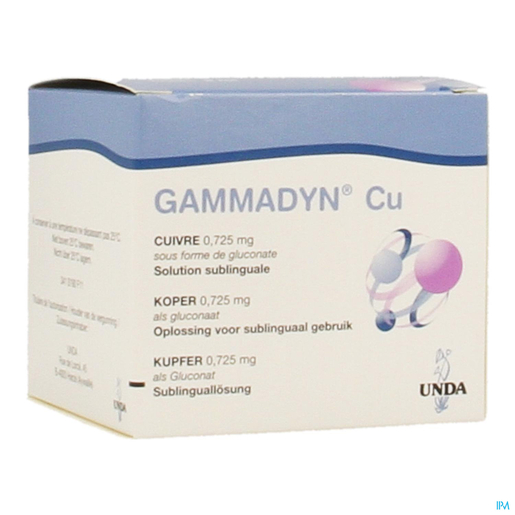 Gammadyn Cuivre (Cu) Ampoules 30x2ml Unda | Oligo éléments