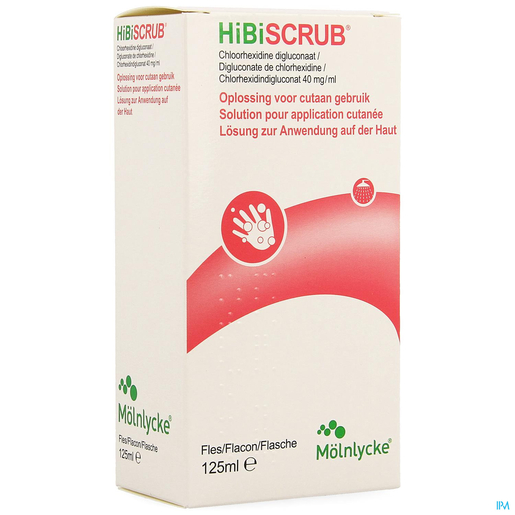 Hibiscrub 40mg/ml Opl Cutaan Gebruik 125ml | Ontsmettingsmiddelen
